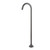 Norico Pentro Round Gun Metal Grey Freestanding Bath Spout, Stainless Steel Floor Mounted Tapware Australia