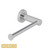 Norico Pentro Brushed Nickel Square Toilet Roll Holder, wall-mounted bathroom accessory for Australian homes.