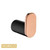 Norico Esperia Rose Gold and Matte Black Round Robe and Towel Hook for Modern Australian Bathrooms