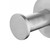 Aquaperla Pentro Chrome Round Robe Hook in polished stainless steel for modern Australian bathrooms.
