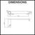 Norico Pentro technical drawing showing dimensions for a stainless steel toilet paper roll holder, essential for bathroom renovations in Australia.
