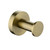 Pentro Brushed Yellow Gold Round Robe Hook for modern Australian bathroom designs.