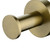 Modern Pentro brushed yellow gold round robe and towel hook for Australian bathrooms, made of rust-proof 304 stainless steel.
