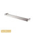 Norico Cavallo Square Double Towel Rail 800mm in Brushed Nickel finish, high-quality stainless steel bathroom accessory available for delivery across Australia.