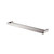 Modern Cavallo Square Double Towel Rail 800mm in Brushed Nickel finish, high-quality 304 stainless steel bathroom accessory available at Renovator Store, Australia.
