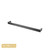 Modern gun metal grey 600mm square single towel rail by Norico Cavallo, wall-mounted 304 stainless steel bathroom accessory available at Renovator Store Australia.