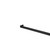 Norico Cavallo Square Single Towel Rail 800mm in Matte Black for modern Australian bathrooms.