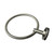 Norico Pentro gun metal grey round wall-mounted hand towel ring for modern Australian bathrooms, crafted from durable stainless steel.