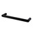 Norico Esperia matte black 800mm wall mounted single towel rail for modern bathroom renovation in Australia.