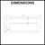 Technical drawing showing dimensions for the Norico Bellino 800mm Double Towel Rail for modern Australian bathroom renovations.