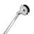 Pentro Round Single Bar Chrome Towel Rail Wall Mounted Bathroom Accessory Australia
