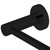 Pentro matte black square toilet roll holder by Norico in a modern Australian bathroom.