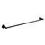 Norico Pentro Matte Black Round Single Towel Rail for Australian Bathrooms