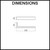 Dimensions for Norico Cavallo Square Towel Ring 200mm available at Renovator Store in Australia