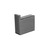 Norico Cavallo Gun Metal Grey Square Robe Hook wall mounted in modern Australian bathroom style.