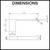 Technical line drawing showing the dimensions of the Norico Bellino wall-mounted toilet roll holder for modern Australian bathroom renovations.