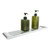 Modern Norico Bellino Polished Chrome and Glass Shower Shelf for Luxury Bathroom Storage in Australia