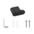Modern Norico Bellino Matte Black Wall Mounted Robe and Towel Hook for Contemporary Australian Bathroom Renovations