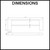 Technical line drawing showing the dimensions of a Norico Bellino 600mm double towel rail for modern Australian bathroom renovations.