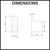Technical line drawing showing dimensions of a Norico Bellino round robe hook for modern Australian bathroom renovations.
