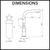Puretec Tripla T3 Three-Way LED Tap with Undersink Filter Dimensions Diagram Australia
