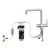 Puretec Tripla T5 Chrome Three-Way Kitchen Mixer Tap with Angled Neck for filtered water in Australia