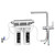 Puretec ESR2-T6 Undersink UV Water Filter System with Tripla T6 3-Way Mixer Tap for Rainwater Purification, Australia