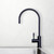 Puretec DFU200 Matte Black Designer Kitchen Filter Tap with High Goose Neck Spout and Single Lever Handle for Modern Australian Kitchens