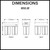 Puretec WH2-30 Whole House Water Filter Dimensions Diagram for Dual Stage Filtration System Australia