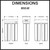 Puretec WH2-60 Whole House Dual Water Filter System Dimensions Diagram for Australian Residential Water Filtration.