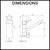 Puretec Tripla T1 3-Way LED Mixer Tap and Undersink Filter Dimensions Diagram for Kitchen Water Filtration Systems