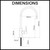 Puretec DFU Series Coloured Filter Tap Technical Dimensions Diagram for Australian Kitchen Installations