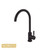 Norico Pentro Matte Black Gooseneck Kitchen Mixer Tap with 360 Swivel Spout, Australia