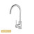 Norico Pentro Brushed Nickel Gooseneck Kitchen Mixer Tap with 360 Swivel Spout available at Renovator Store Australia