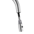Fontaine Rosa Chrome Kitchen Mixer Tap with Extendable Pull Out Nozzle and Smooth Gooseneck Design for Australian Kitchens