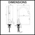 Technical drawing showing dimensions for the Fontaine Rosa brushed nickel kitchen mixer tap with pull-out nozzle in Australia.