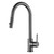 Fontaine Rosa Gunmetal Kitchen Mixer Tap with Extendable Pull-Out Nozzle, Sleek Gooseneck Design for Modern Australian Homes.