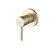 Rosa Round Brushed Gold Wall Shower Mixer Tap for Modern Australian Bathrooms