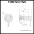 Rosa Round Plate Wall Mixer Dimension Diagram - Brushed Gold Finish - Australia Standard Taps