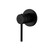 Rosa Matte Black Round Wall Mounted Bath and Shower Mixer Tap for Modern Australian Bathrooms