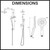 Rosa Brushed Nickel Twin Shower Set Dimensions and Technical Diagram for Australian Bathroom Renovation