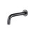 Modern gunmetal grey wall-mounted round bath or basin spout for contemporary Australian bathrooms.