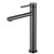 Modern Fontaine Rosa Tall Gun Metal Basin Mixer Tap for contemporary Australian bathrooms.