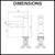 Technical drawing and dimensions guide for the Fontaine Rosa bathroom basin mixer tap showing a total height of 157mm and spout height of 90mm for Australian home renovations.