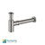 Rosa Minimalist Brass Bottle Trap for Bathroom Basins in Brushed Nickel Finish by Fontaine Industries Australia