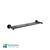 Modern Rosa Matte Black Brass Shower Shelf 460mm wide for sleek bathroom organization and storage in Australia.