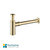 Modern minimalist Rosa bottle trap for bathroom basins in a luxury brushed gold finish, available for renovation projects in Australia.