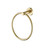 Rosa Hand Towel Holder Ring in Matte Brushed Gold finish, a stylish round brass bathroom accessory for modern Australian homes.