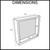 Radiant RSN05 Thermaniche Bathroom Wall Niche 355x355x70mm for Australian Showers and Wet Rooms