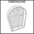 Radiant Curved ThermaNiche Arched Shower Wall Niche 350mm x 450mm Waterproof Bathroom Storage Solution Australia